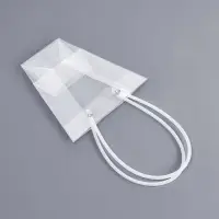 Сумка для цветов прозрачная влагостойкая, 16&times;8 - 8&times;8 - 16 см