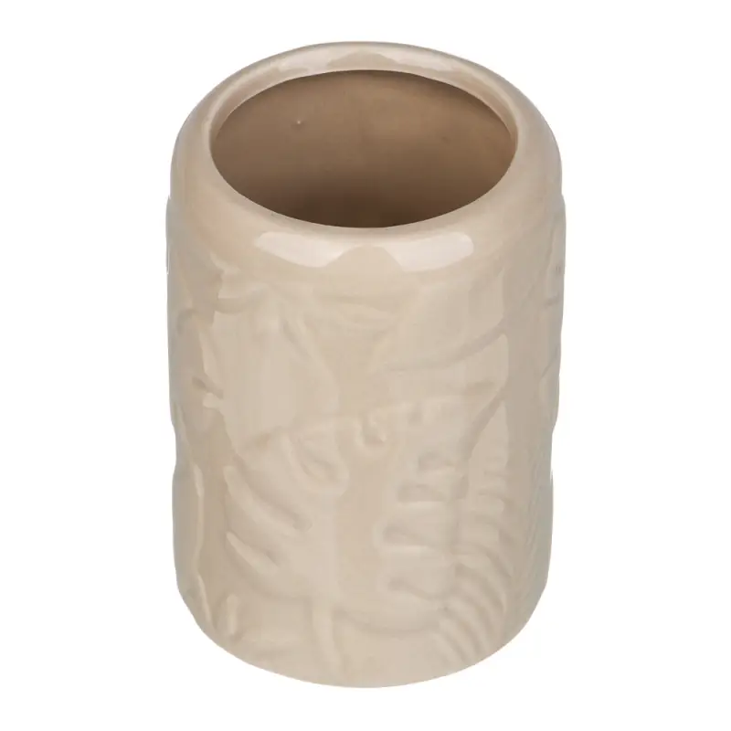 VETTA Стакан для ванной комнаты, керамика, 10,5x7,5x7,5 см, листья, беж