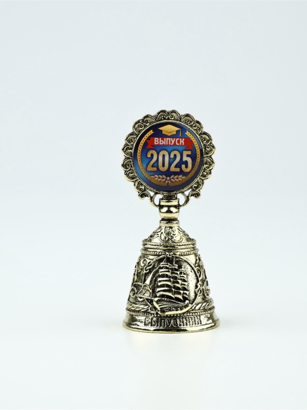 Колокольчик  Колокольчик "Выпускник 2025",  8,5 х 3,8 см