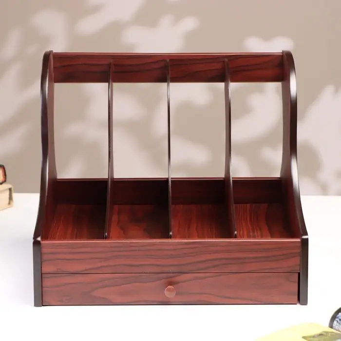 Органайзер для бумаги вертикальный, 4 секции, 32&times;27&times;31 см