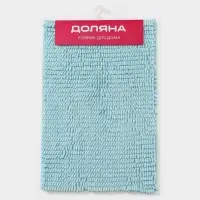 Коврик для дома Доляна &laquo;Букли длинные&raquo;, 40&times;60 см, голубой