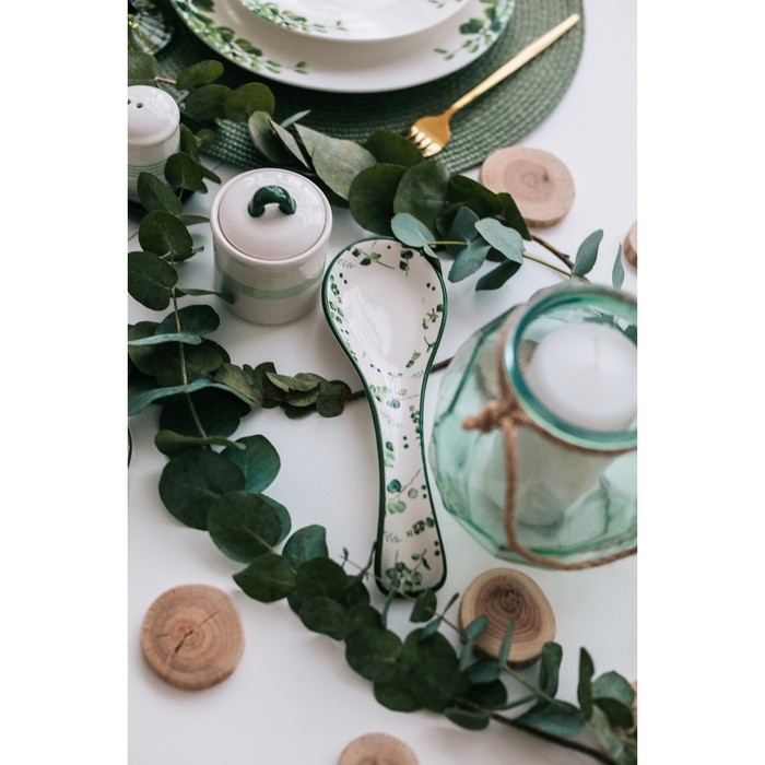 Подставка под ложку Доляна «Эвкалипт», 22,3×7,1×2,7 см Подставка под ложку Доляна «Эвкалипт», 22,3×7,1×2,7 см