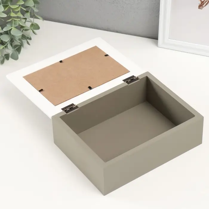 Шкатулка для украшений с фоторамкой 10&times;15 см &laquo;Классика&raquo;, дерево, 20&times;15&times;7.5 см