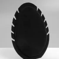 Подставка под кулоны и цепочки &laquo;QF. Овал&raquo;, 5 мест, 20&times;1.5&times;28 см, чёрная