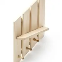 Полка - вешалка "Зебра" 3 крючка 33х51х10 см