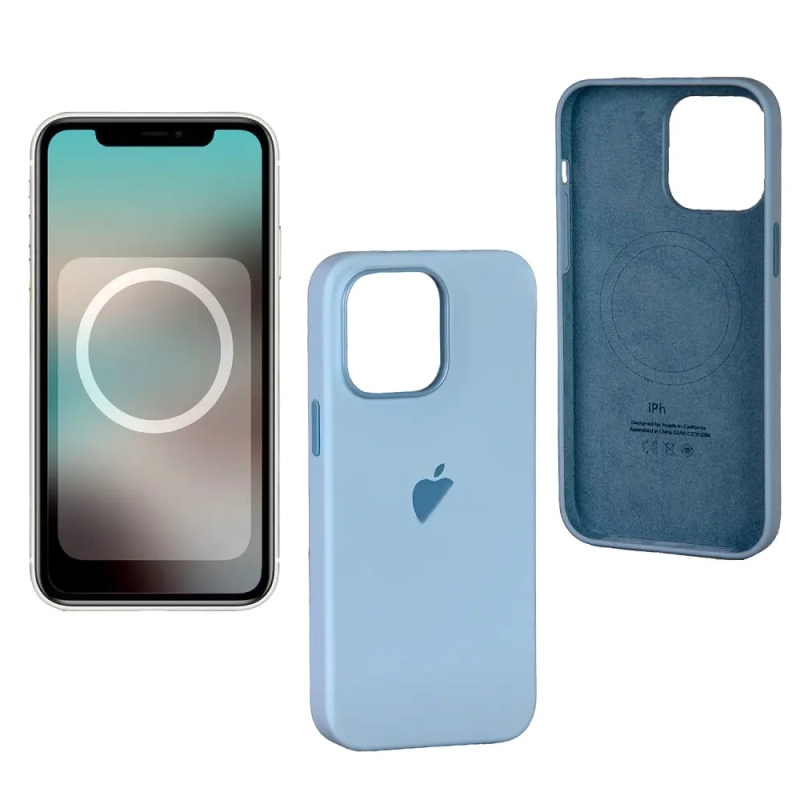 Чехол iPh 14 Pro Max Silicon Case 100% ORG Sky Чехол iPh 14 Pro Max Silicon Case 100% ORG Sky