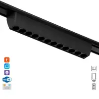 Светильник трековый BayerLux SLIM &laquo;Линза-33&raquo;, LED, 12 Вт, 3000K-6000К, 48 В, CRI90, 3.2&times;3.8&times;23 см, чёрный