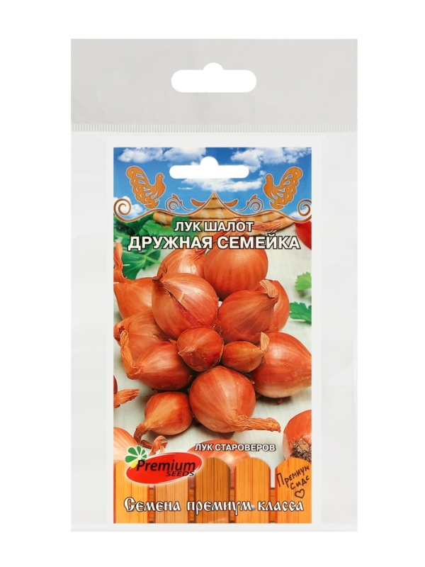 Семена Лук шалот "Дружная семейка",набор 5 шт