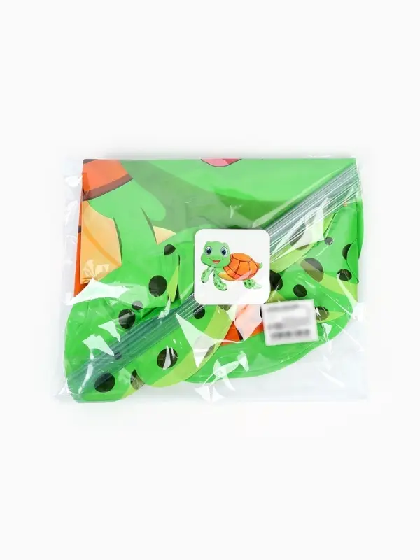 Воздушные шары фольгированные 22" &laquo;Черепашка&raquo;, 5 шт., с палочкой