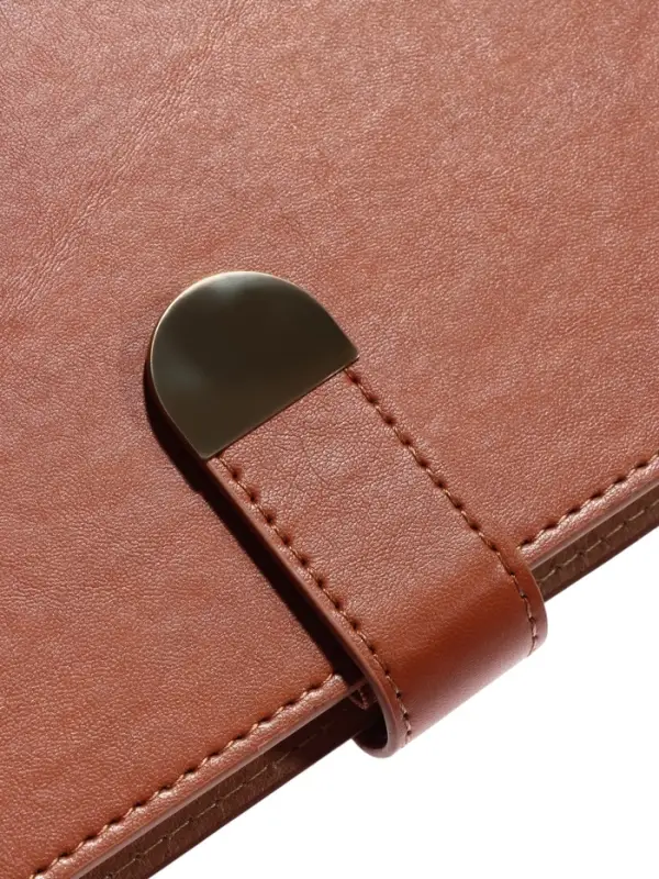 Органайзер на кольцах, C6, с хлястиком, 80л, линия, к/зам, Коричневый Органайзер на кольцах, C6, с хлястиком, 80л, линия, к/зам, Коричневый