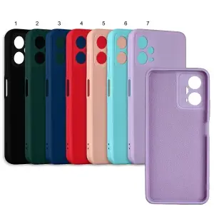 Чехол для Xiaomi Poco X5 цветной силикон