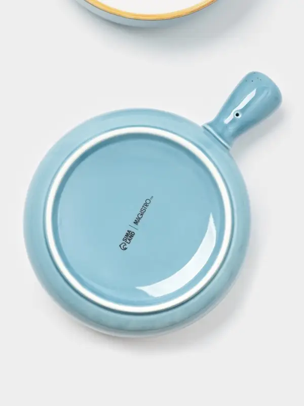 Кокотницы Magistro «Церера», набор 2 шт., 500 мл, d=15 см, фарфор, голубые Кокотницы Magistro «Церера», набор 2 шт., 500 мл, d=15 см, фарфор, голубые