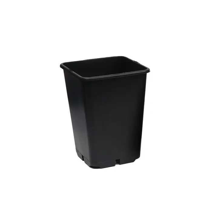 Горшок для рассады, 7 л, 21&times;21&times;27.5 см, чёрный