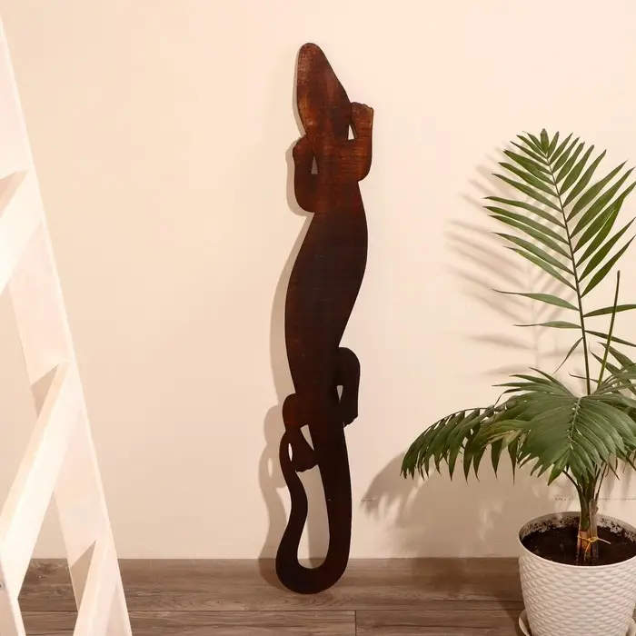 Панно настенное  Панно настенное "Геккон узоры" 14х1х100 см