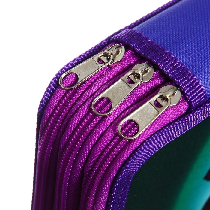 Пенал 3 секции, 125 х 205 х 55 мм, Calligrata 81П26/3 Пенал 3 секции, 125 х 205 х 55 мм, Calligrata 81П26/3 "Цветок", (объемный 3D-рисунок с эффектом металлика) ламинированный картон