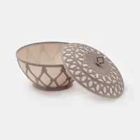 Сухарница Альтернатива &laquo;Арабеска&raquo;, 1.7 л, с крышкой, пластик, бежевый