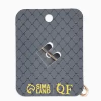 Булавка "Вензель" L=7см, цвет радужный в золоте