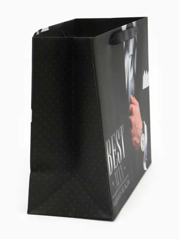 Пакет подарочный ламинированный, упаковка, &laquo;Best man&raquo;, ML 27&times;23&times;11.5 см