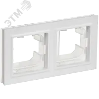 BRITE Рамка 2-местная IP44 РУ-2-БрАБ-44 арктический белый IEK