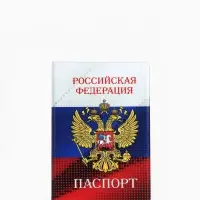 Обложка для паспорта, с рисунком, триколор