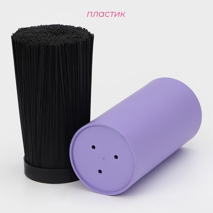 Подставка для ножей с наполнителем Доляна «Нео», 22×11 см, покрытие soft-touch, цвет фиолетовый Подставка для ножей с наполнителем Доляна «Нео», 22×11 см, покрытие soft-touch, цвет фиолетовый