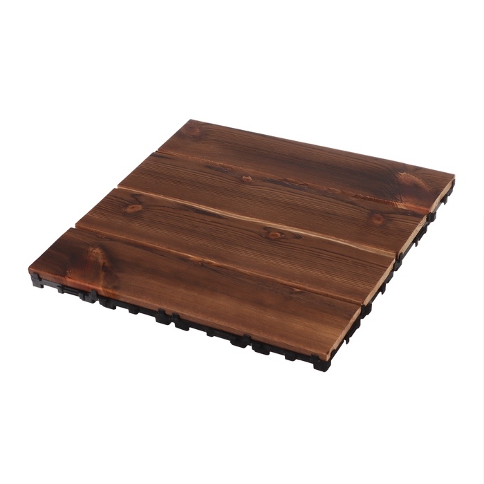 Плитка садовая, тротуарная, набор - 10 шт, дерево, 30 х 30 х 2.5 см Плитка садовая, тротуарная, набор - 10 шт, дерево, 30 х 30 х 2.5 см