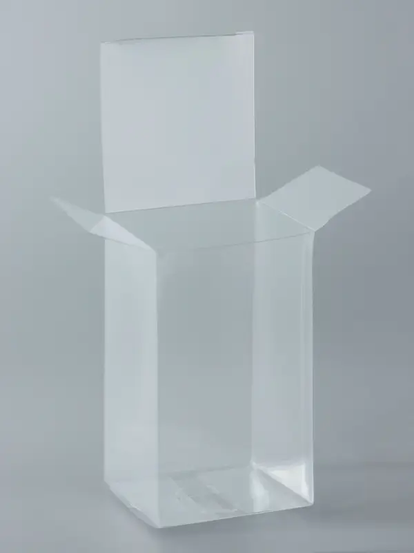 Складная прозрачная коробка из PVC, для упаковки подарков, 6&times;6&times;10 см