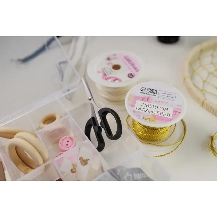 Нить для плетения, d=1 мм, 25&plusmn;1 м, цвет золотой