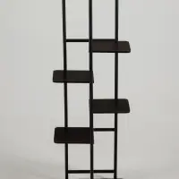 Подставка для цветов Greengo, 6 полок, 36&times;23&times;106 см, напольная, каркас металл, полки МДФ, чёрная