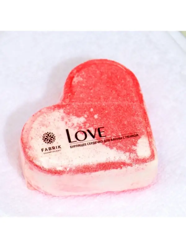 Бомбочка для ванн Love с пенкой, 110 г Бомбочка для ванн Love с пенкой, 110 г