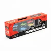 Грузовик &laquo;Перевозчик&raquo;, с 6 гоночными машинами