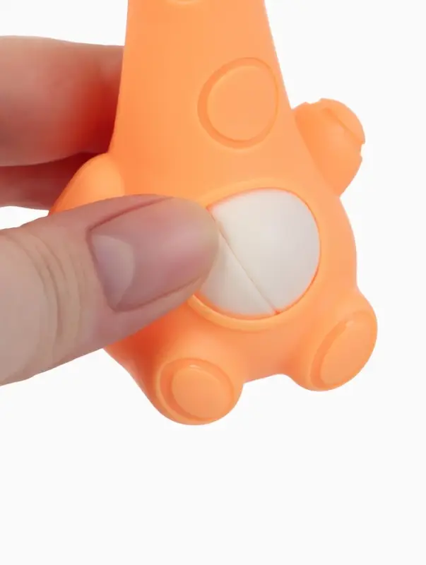 Погремушка-прорезыватель &laquo;Оленёнок Софи&raquo; 2 в 1, от 3 мес. оранжевый/фиолетовый