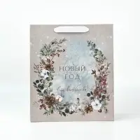 Набор новогодних пакетов &laquo;Новогодняя пора&raquo;, 3 шт., 26&times;30&times;9 см