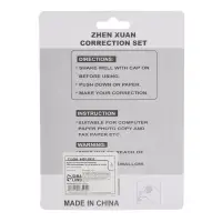 Корректор-лента Zhen Xuan 6 м &times; 5 мм, с корректором 18 мл, с корректирующим карандашом 7 мл, металлический наконечник, на основе растворителя