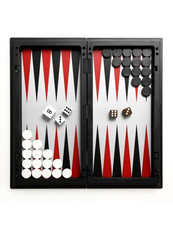 Шахматы с шашками и нардами &laquo;Классика&raquo;, 3 в 1, магнитная доска 25&times;25 см