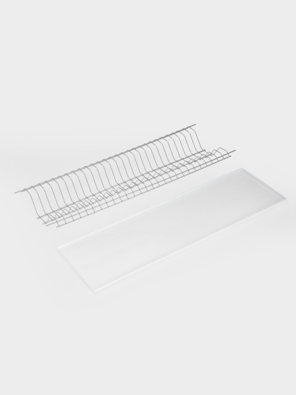 Сушилка для посуды с поддоном для шкафа 80 см, 76.5×25.6 см, хром