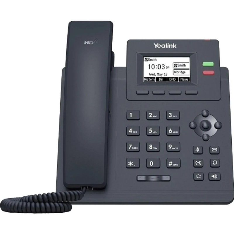 IP-телефон Yealink SIP-T31P, 2 аккаунта, PoE, без БП