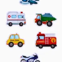 Игрушки - стикеры для купания в ванне &laquo;Машинки&raquo;, EVA, набор 12 шт.