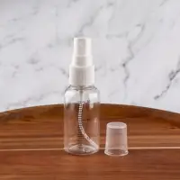 Бутылочка для хранения, с распылителем, со шкалой деления, 30 мл, цвет белый/прозрачный