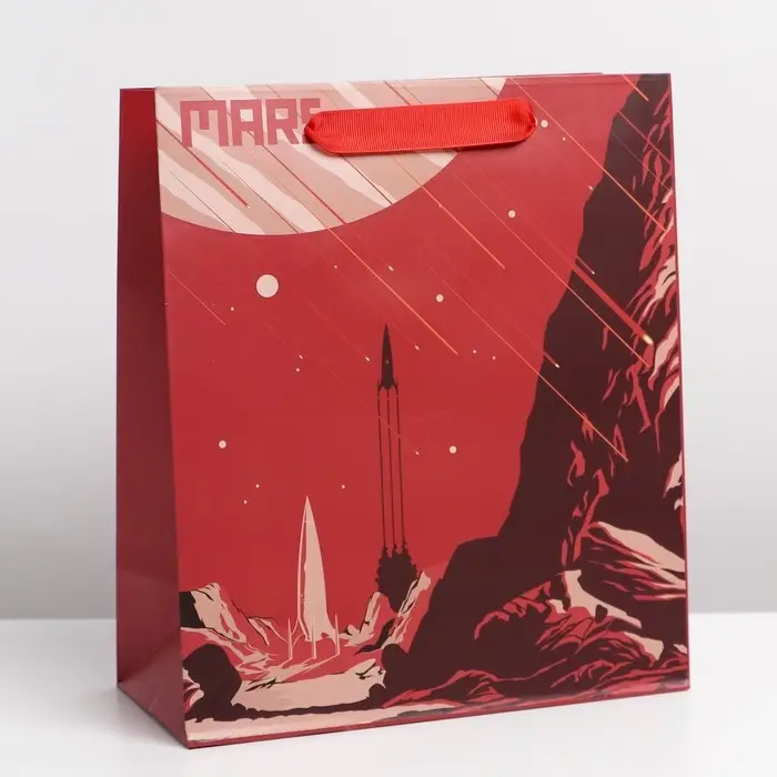 Пакет подарочный ламинированный, упаковка, &laquo;Mars&raquo;, ML 23 х 27 х 11.5 см