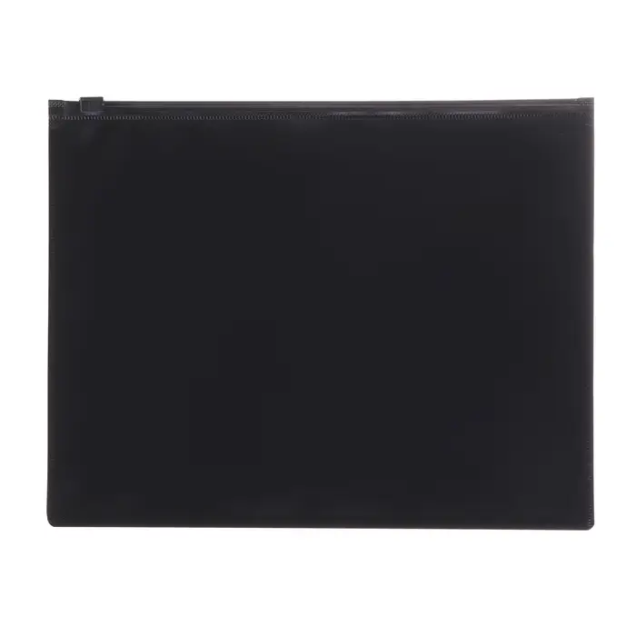 Папка-конверт на zip-молнии А4, 150мкм, Calligrata, непрозрачная, черная