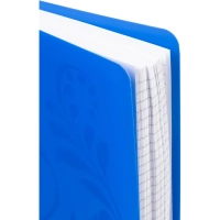 Бизнес-тетрадь Комус Русская серия синий А5 96л.плас.обл.клетка,евро