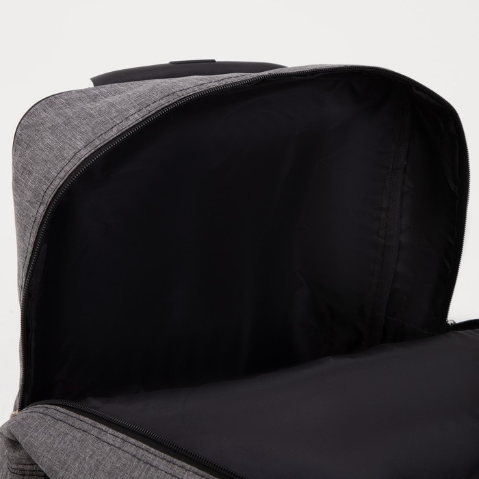 Сумка дорожная 18 Сумка дорожная 18" на колёсах, отдел на молнии, 4 наружных кармана, цвет серый