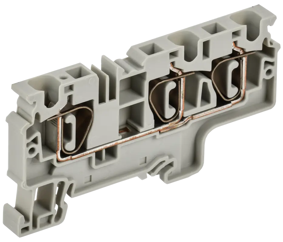 ARMAFIX Клемма пружинная CX6-3 6мм2 трехконтактная серая IEK