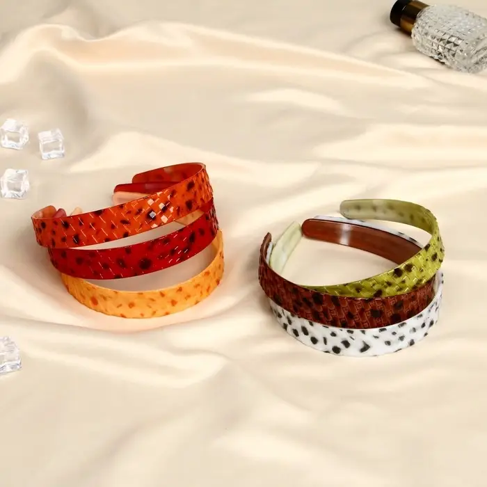 Ободок для волос «Янтарный свет», сеточка, 2.5 см, МИКС Ободок для волос «Янтарный свет», сеточка, 2.5 см, МИКС