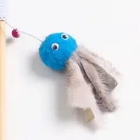 Дразнилка - удочка &laquo;Осьминожка с норкой&raquo;, на деревянной палочке, цвет МИКС