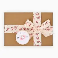 Лента атласная &laquo;Бантики&raquo;, розовая, 4 см &times; 5 м