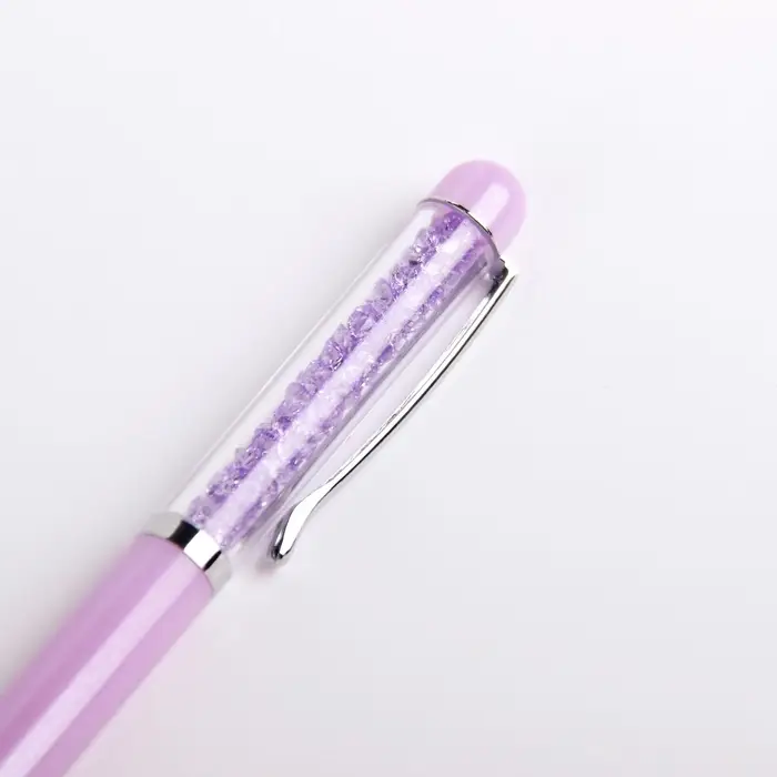 Ручка гелевая Calligrata &laquo;Стразы&raquo;, синий стержень, узел 0.5 мм, МИКС