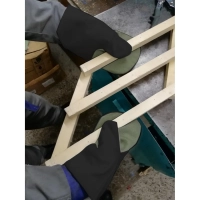 Рукавицы хб утепленные с брезент. наладонником&nbsp; 5пар/уп цвет вассортименте