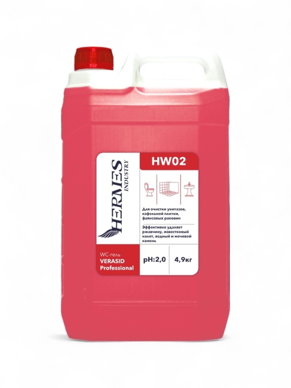 WC-гель для удаления ржавчины и известкового налета HERMES INDUSTRY Professional, 4.9 кг WC-гель для удаления ржавчины и известкового налета HERMES INDUSTRY Professional, 4.9 кг